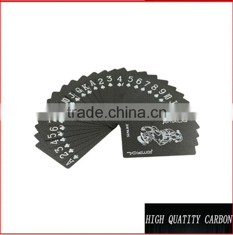 Hot style product wholesale 3k carbon fiber poker ,3k carbon fiber playing card,standard 52 card deck