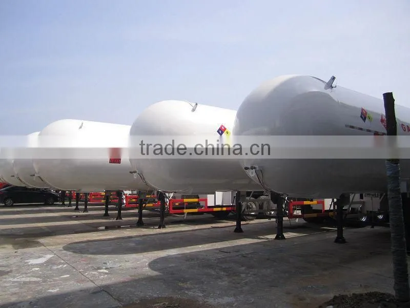 3 alxes 60000 liters LPG transportation semi-trailer truck