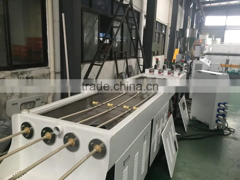 New Design CPVC UPVC four cavity water supply pipe making extrusion price/four cavity water flow pip pvc making production line