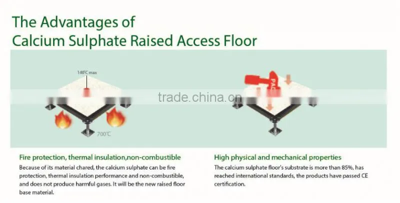 calcium sulfate flooring false flooring specifications for intelligent building