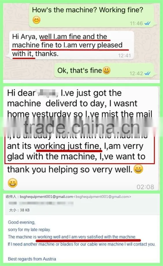 copper wire stripping machine fiber optic cable blowing machine BS-015M BSGH wire peeling machine