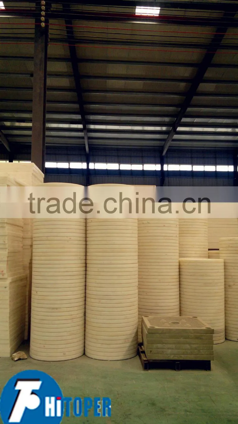 Construction material of stainless steel, well plates for filter press