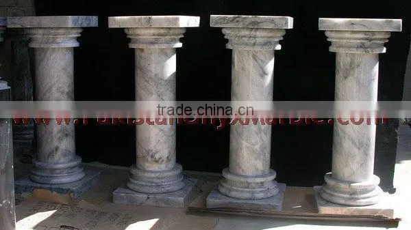 NATURAL STONE BADAL GRAY MARBLE PEDESTALS