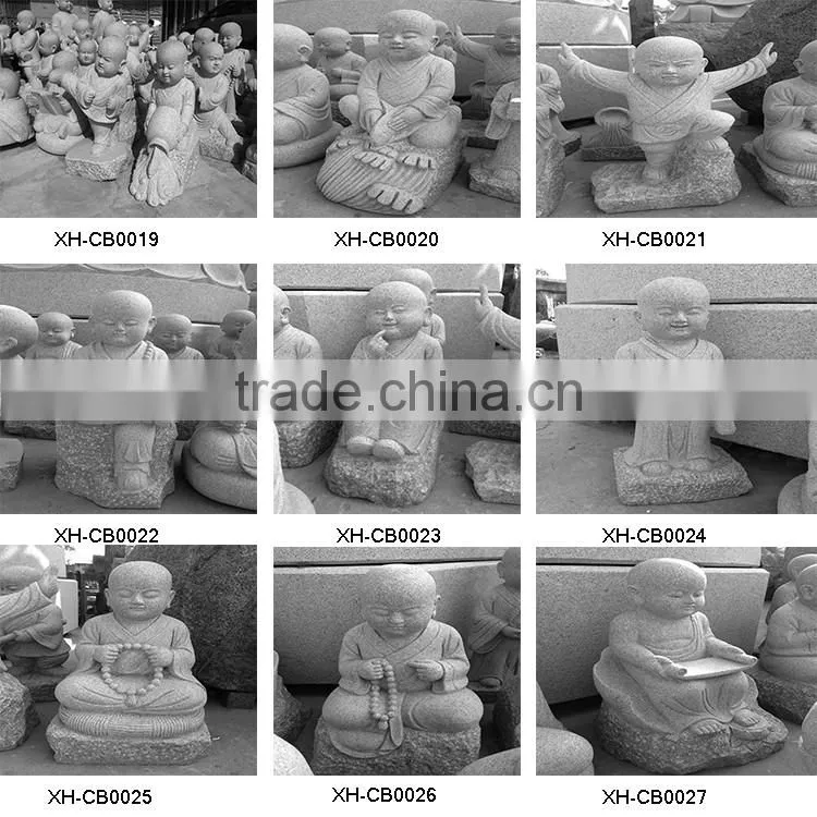 Lovely stone monk buddha statue with package
