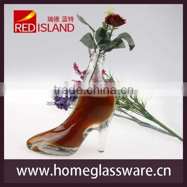 Creative design Shoe shape glass bottles