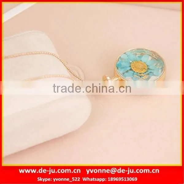 Newest Flower Design Gold Necklace