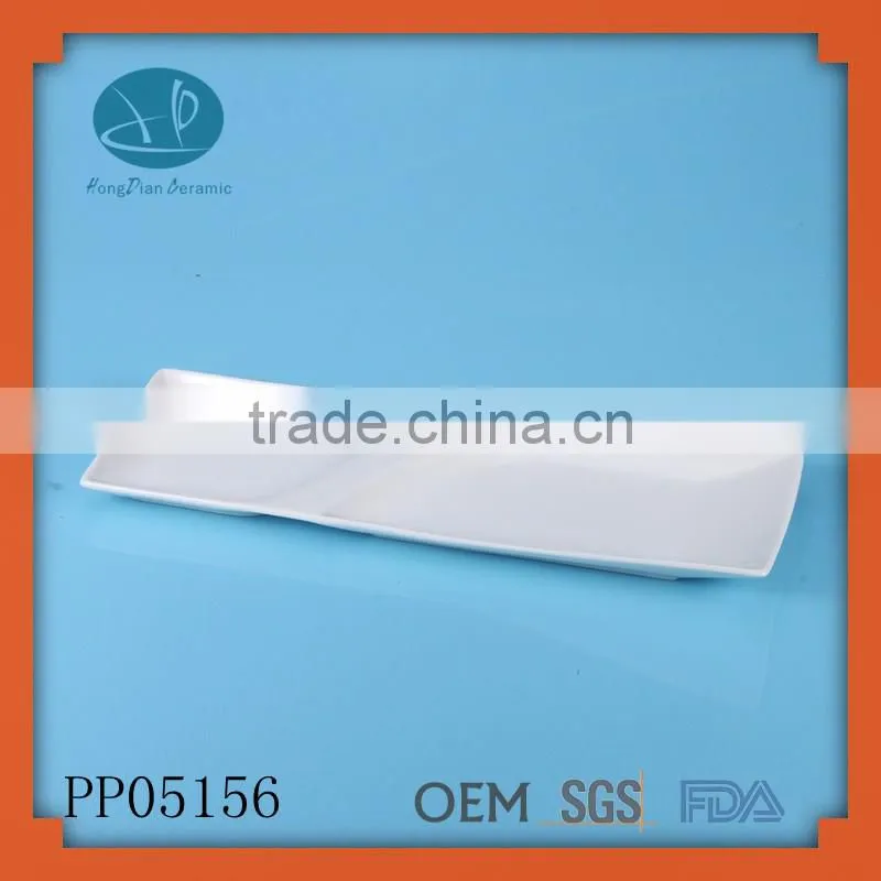 ceramic rectangular divided plate,combination plate