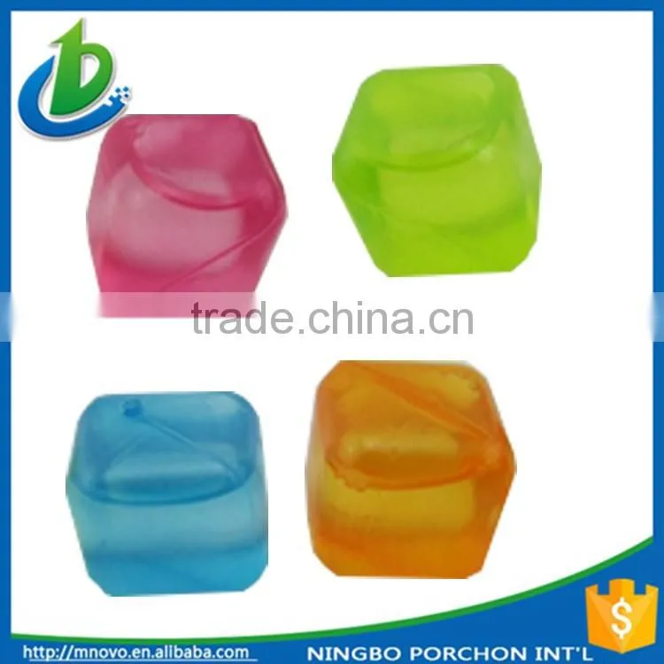 Recycling food grade colorful artificial ice cubes