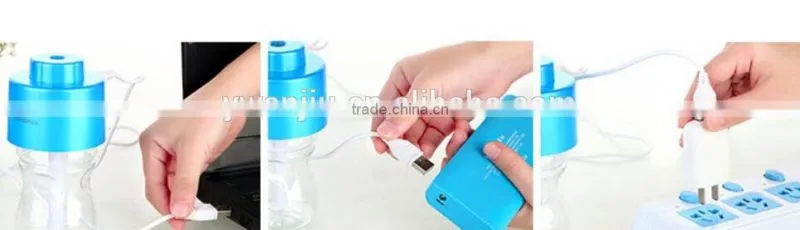 Car&Computer Dual Function Bottle Shaped With Light USB Humidifier