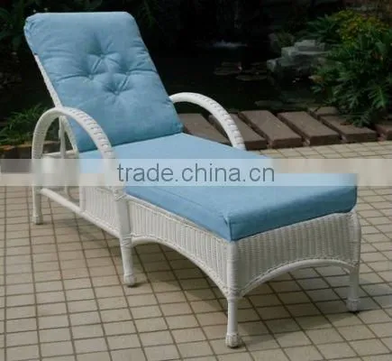 Garden wicker sun bed apple rattan daybed outdoor furniture