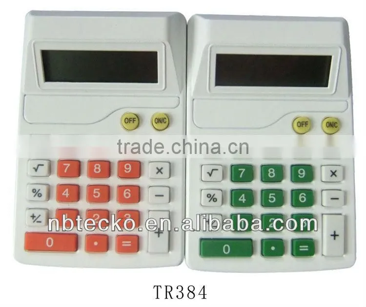 Good selling logo printed plastic electronic desktop calculator