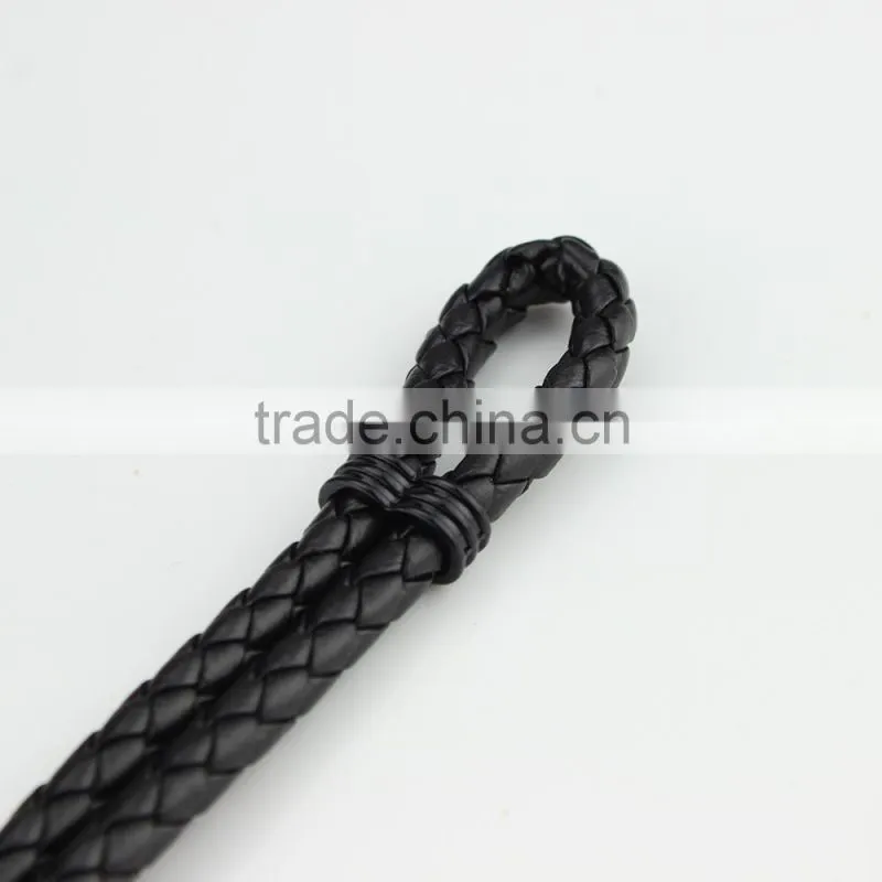 Unisex Fashion Braided Leather Cord Wrap Antique Anchor Bracelets