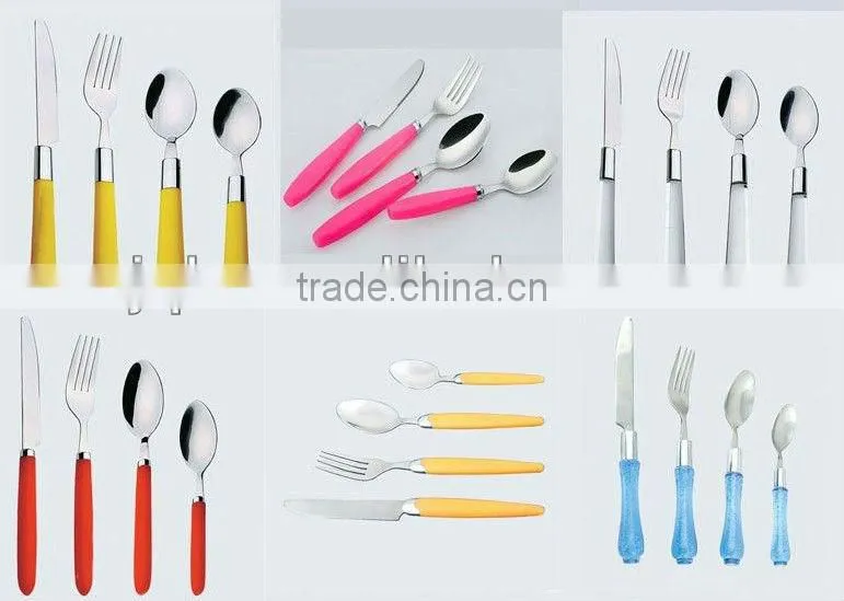 porcelain handle flatware set stainless steel cutlery set
