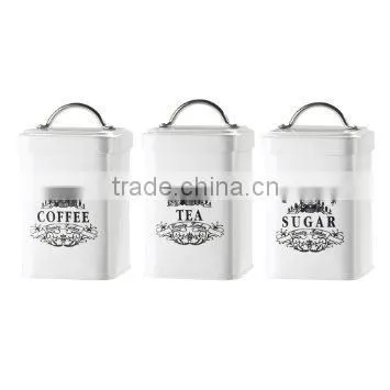 Sugar Coffee Tea Canister