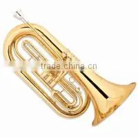 Bb key piston valve gold lacquer baritone
