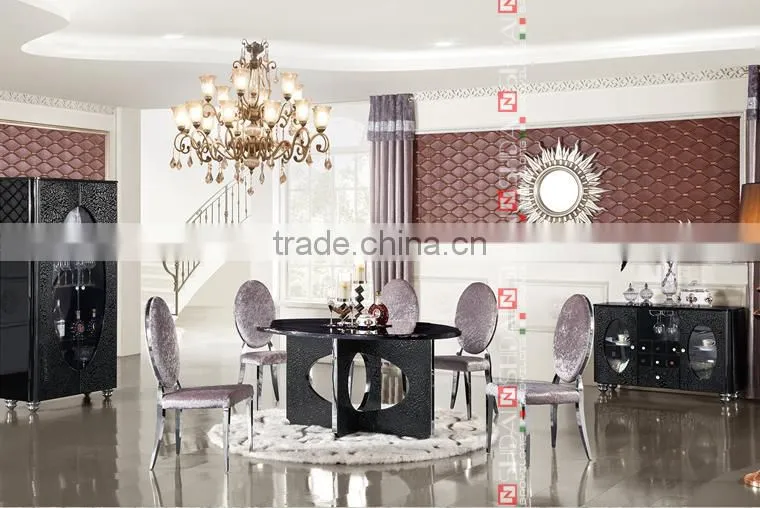 high gloss table, high gloss dining table, white high gloss dining table LV-A801A