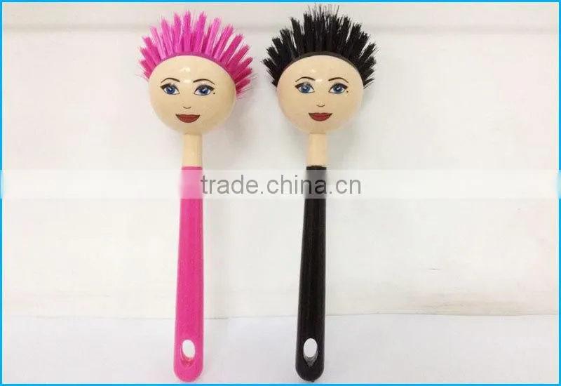 Plastic cartoon dish brush pot brush kitchen brush