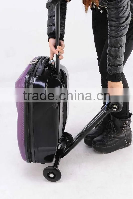 2017 Hot sell outside PC material travel luggage suitcase