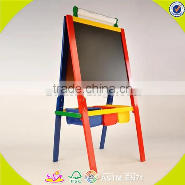 Wholesale teaching aid kids wooden baby easel useful art training wooden baby easel W12B032