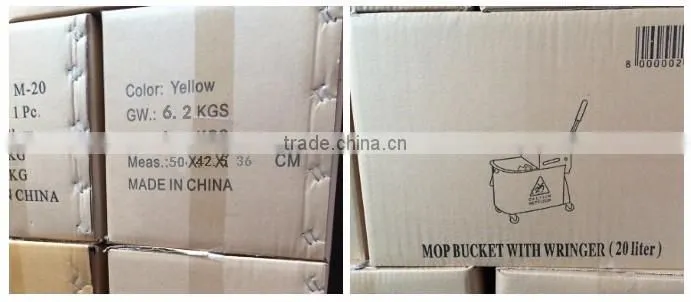 36L mop bucket with wringer side press plastic