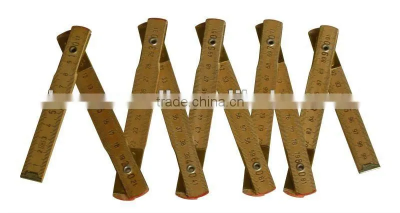 1m and 2m Wooden Folding Ruler
