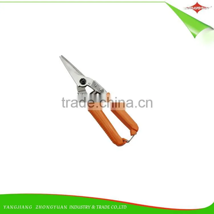 8.5 Inches Stainless Steel Garden Scissors/Pruner with PVC Handle
