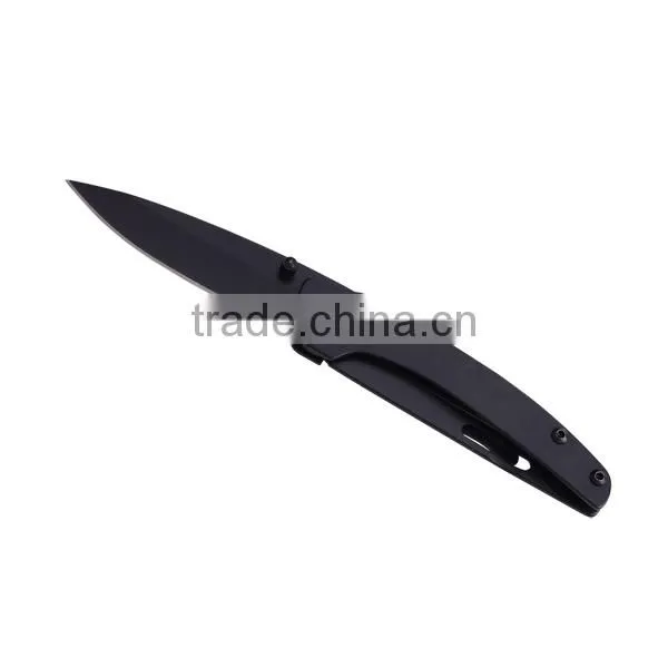 A21-1033 Stainless Steel Black Blade Tactical Folding Pocket Knife