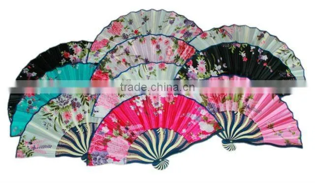 Japanese design silk hand fans