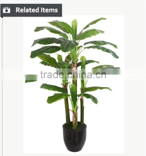 Dongguan LZY artifiical bonsai suppliers artificial banana tree with pot