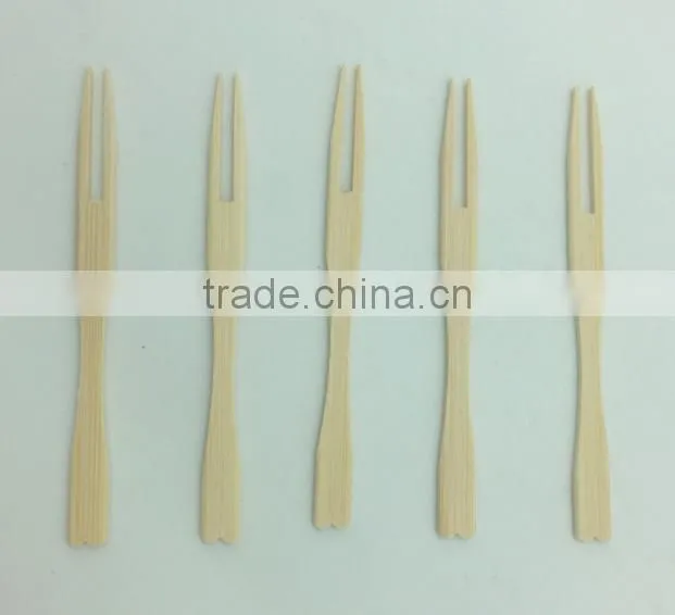 9cm bamboo fruit fork for sale