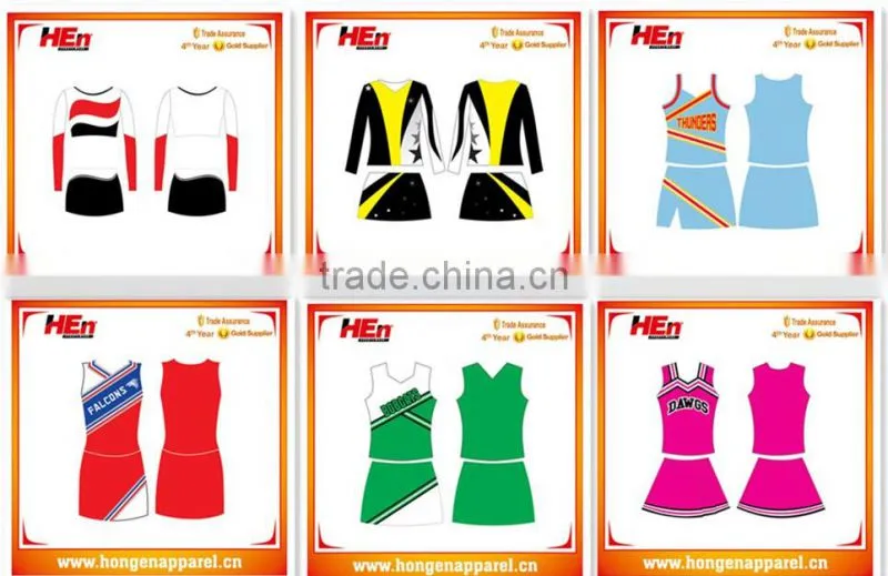 Professional sublimation cheerleading uniforms cheep school team design /hot sexy school dance wear