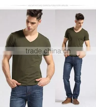 Men modal wholesale cotton blank cheap t-shirt
