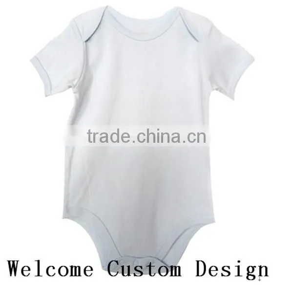 Custom logo white wholesale baby clothes