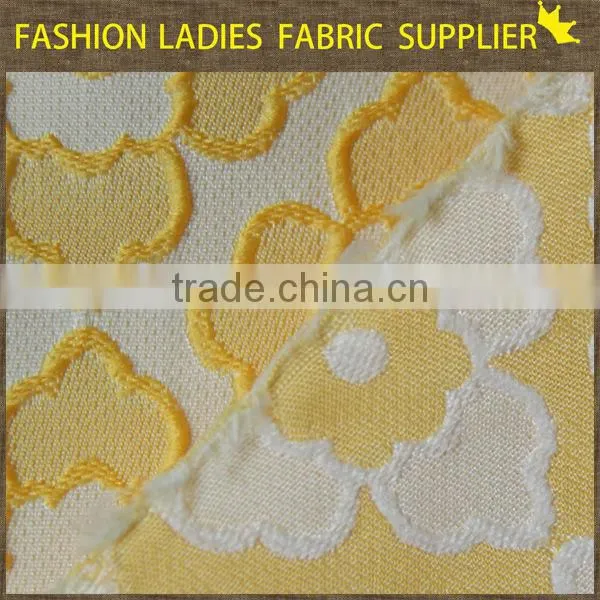 shaoxing textile New designs! poly/ctn jacqaurd fabric,garments fabric,ladies' wearing fabric 270gsm jacquard fabric price per m