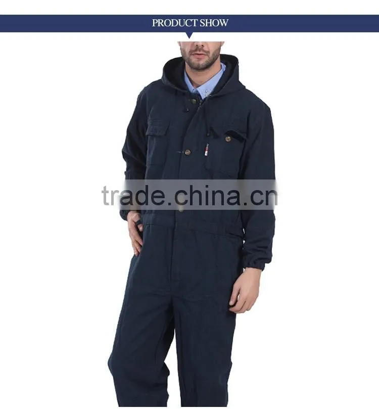 Comfortable Navy Blue Winter Working Coverall In Workwear
