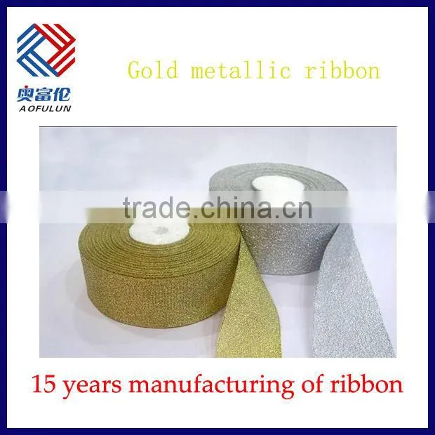 1' silver metallic colour ribbon