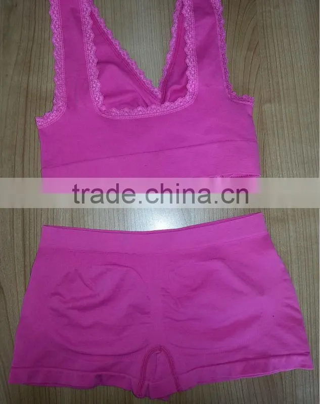 seamless bra set