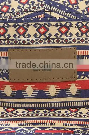 African pattern material newest leather patch cotton brand 5 panel cap