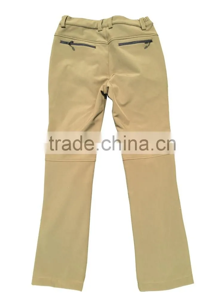 Outdoor women casual long pants softshell trousers