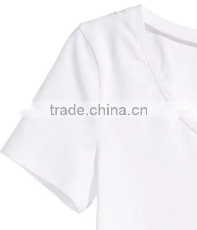 Guangzhou Factory OEM Customized Causal Style Plain Dyed 100% Cotton 160g Short Sleeve O-Neck Wholesale Blank T Shirts