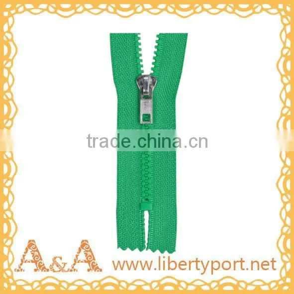 #5 auto lock open-end woven tape resin plastic zipper