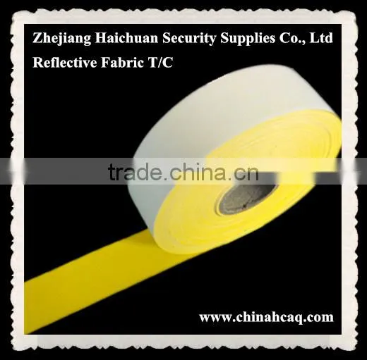 Fluorescent Reflective Fabric Stripe For Safety Clothing