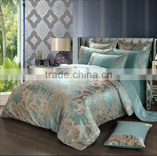 alibaba china's AB design jacquared cotton bedding set
