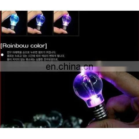 NEW Halloween Christmas Gift LED BULB LIGHT KEYCHAIN