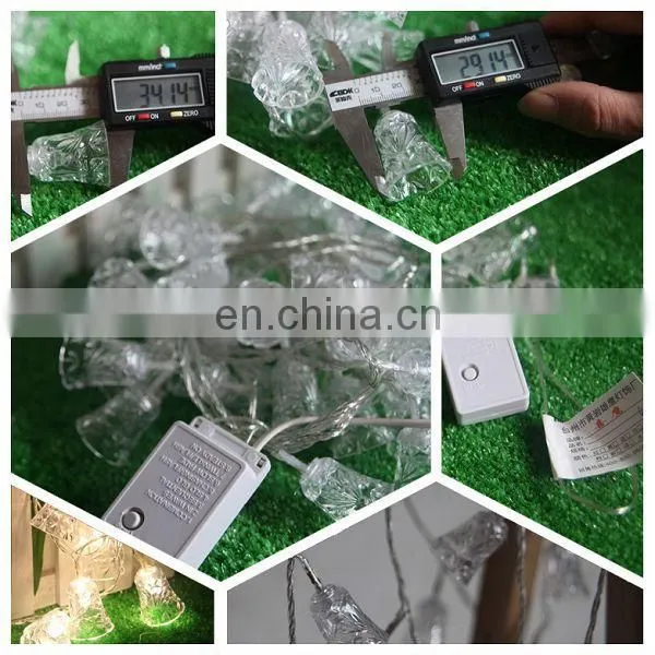 Hot Selling Waterproof LED String Lights Holiday Lighting AC110V/220V Xmas Wedding Party Christmas Decorations Hollow Bell