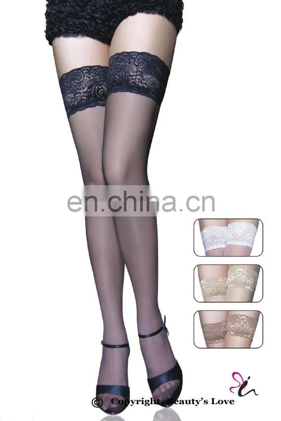 2015 Amazon's supplier hot wholesale cheapest black sexy lace women silk stockings