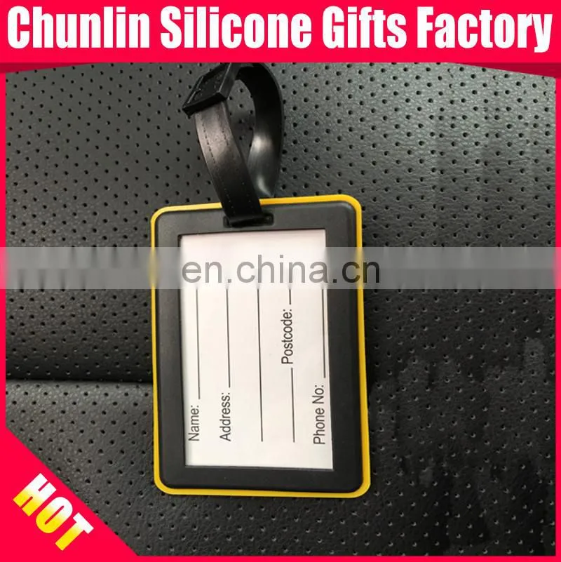 Customized PVC luggage tag for travelling