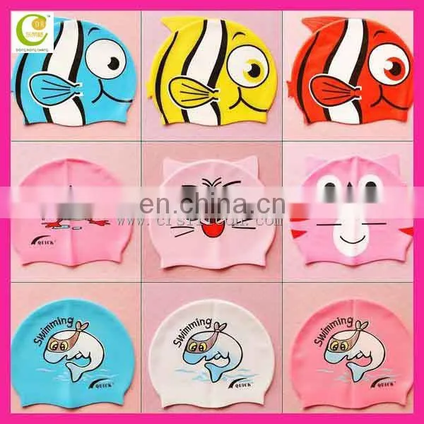 2014 professional factory manufacture competitive price rainbow colors most popular waterproof custom silicone swim cap