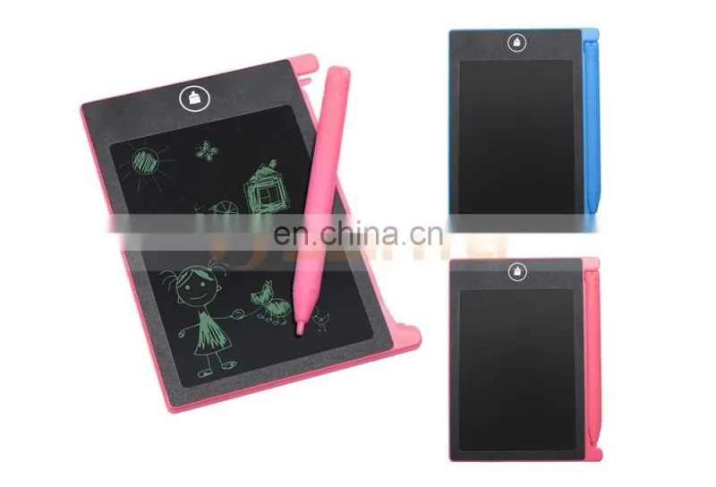 Digital LCD Graffiti Drawing Notepad Kids Erasable Writing Board With Eraser Lock