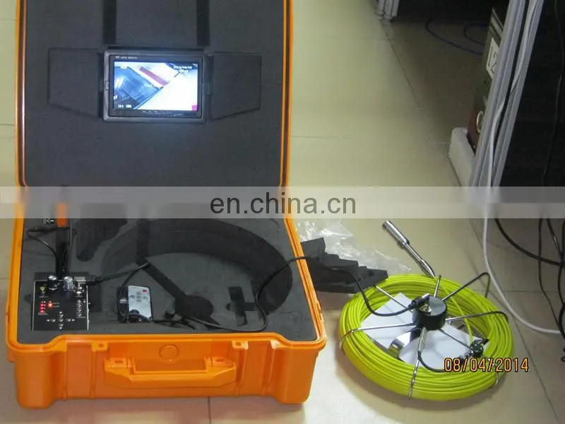 7 inch LCD monitor pipe wall inspection camera with DVR and 512 transmitter TEC-Z710DL
